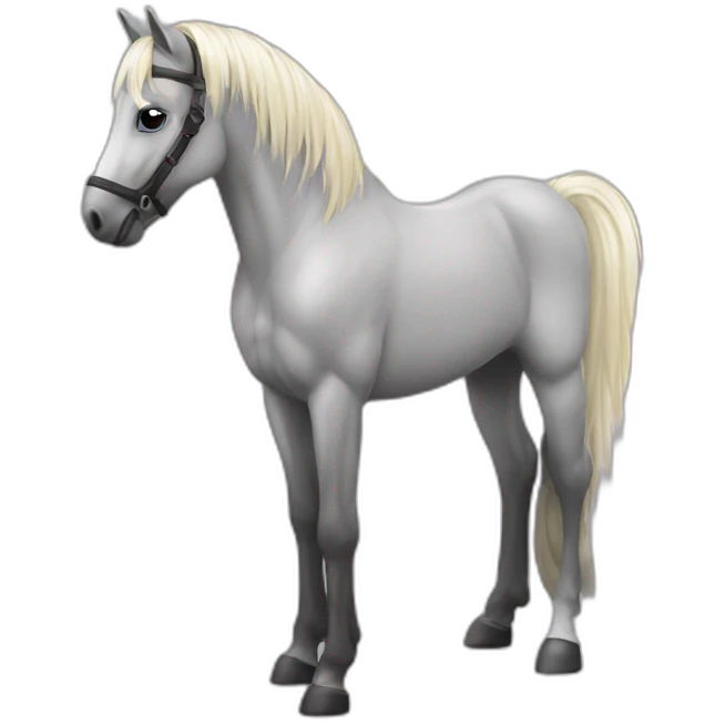 Poney avec table de mixage sur le dos emoji