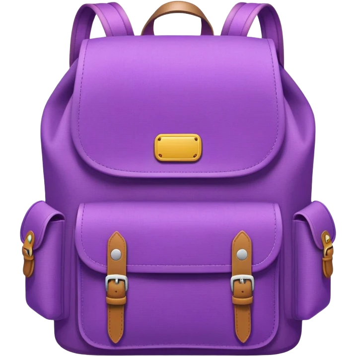 Dora the Explorer's purple backpack with open flap emoji