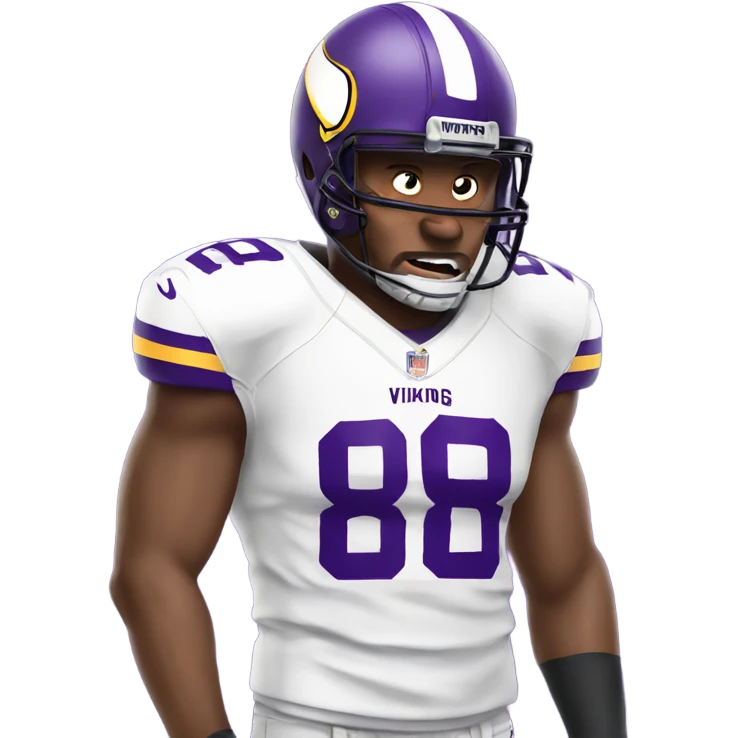 Vikings football sweating emoji