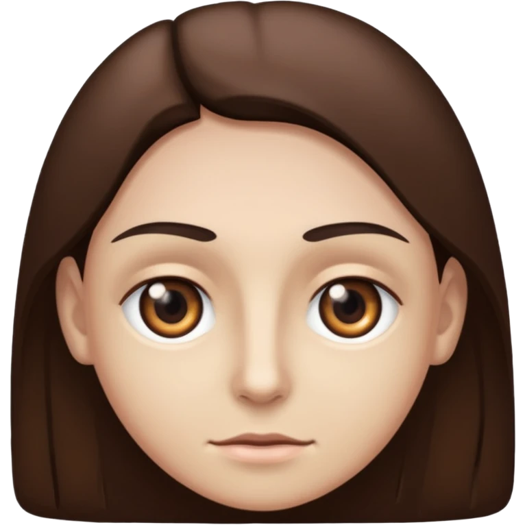 Remake this empi with one eye dark brown one eye light brown emoji
