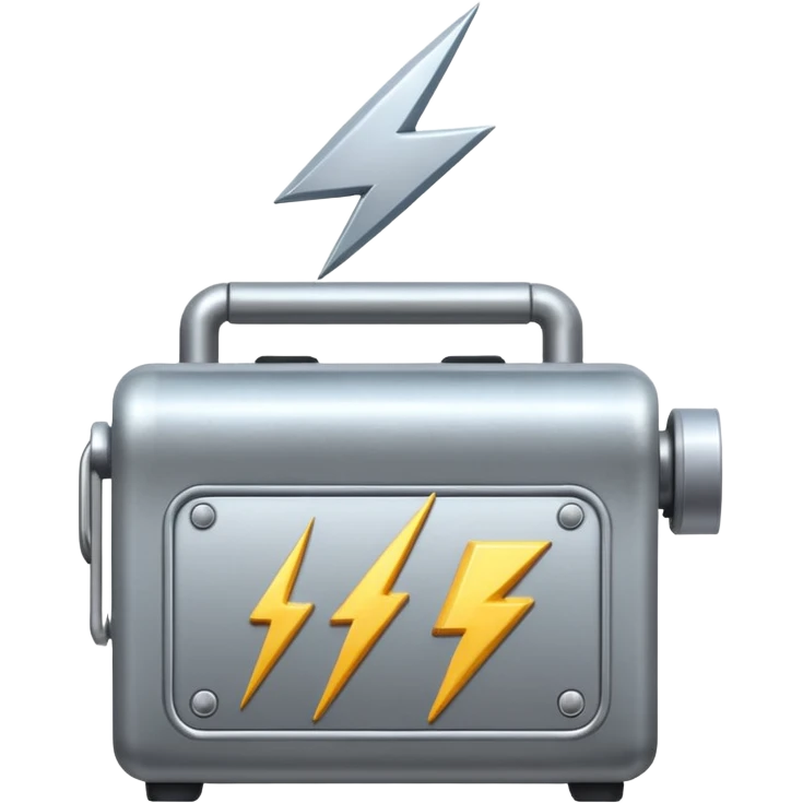 Lightning creating  machine  emoji