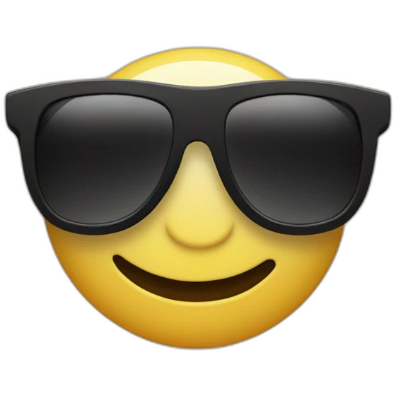 Youtube mit Sonnenbrille emoji