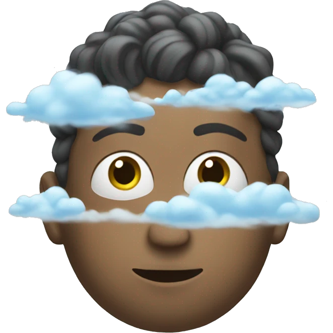 Swimming in clouds emoji