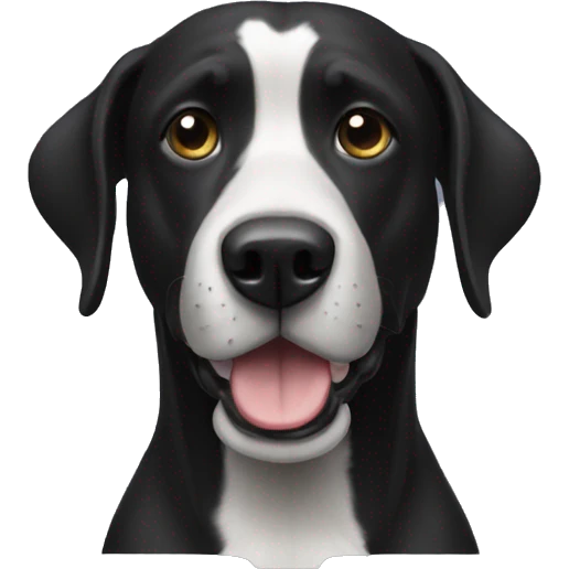 Black doog emoji