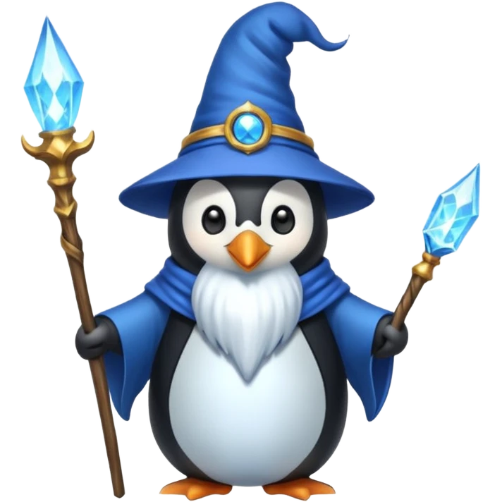 Penguin Wizard emoji