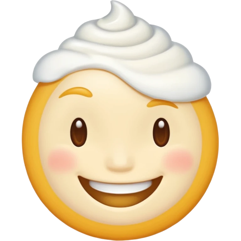 A lot of cream in butt emoji