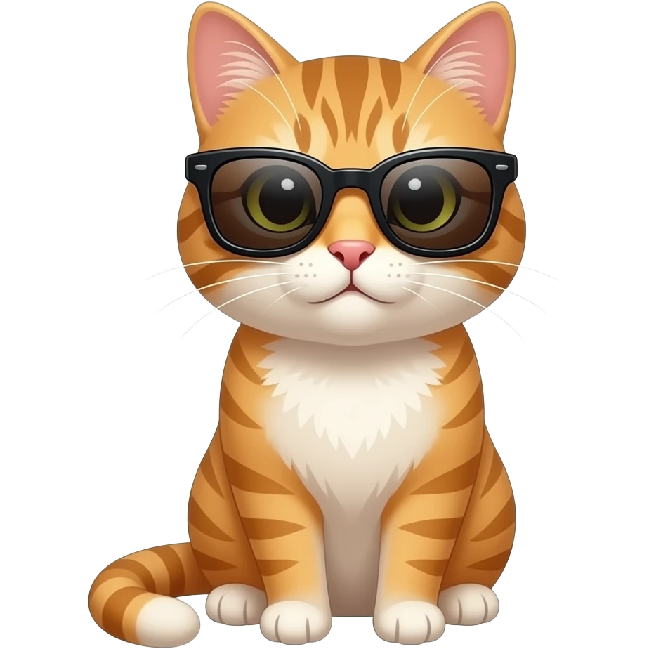 Cat wearing sunglasses emoji