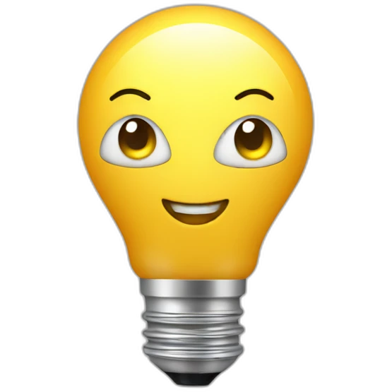 bulb with cape emoji