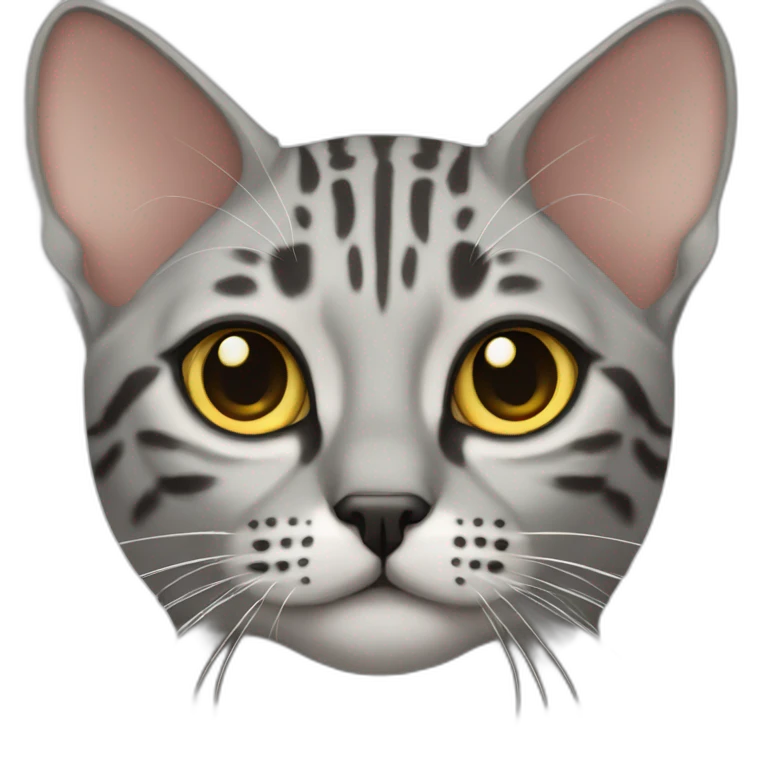 Egyptian Mau cat emoji
