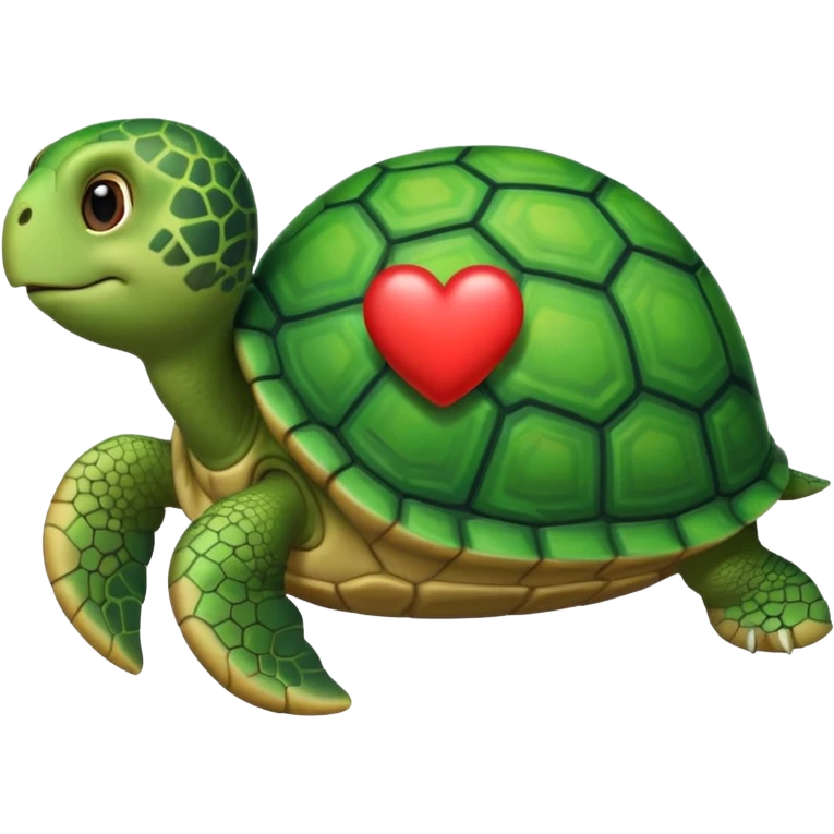 See Turtle in love emoji