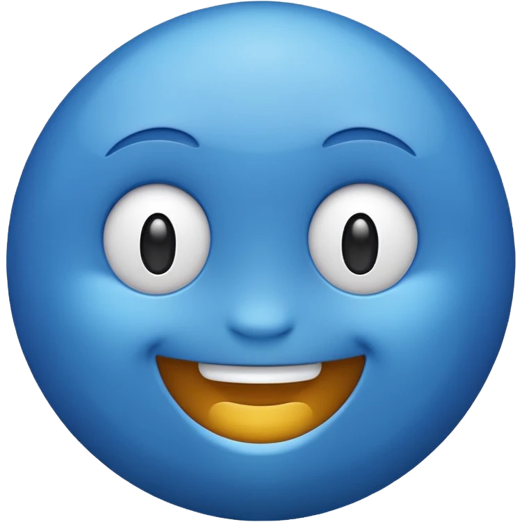 Blue emoji emoji