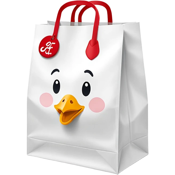 Chick fil a bag emoji