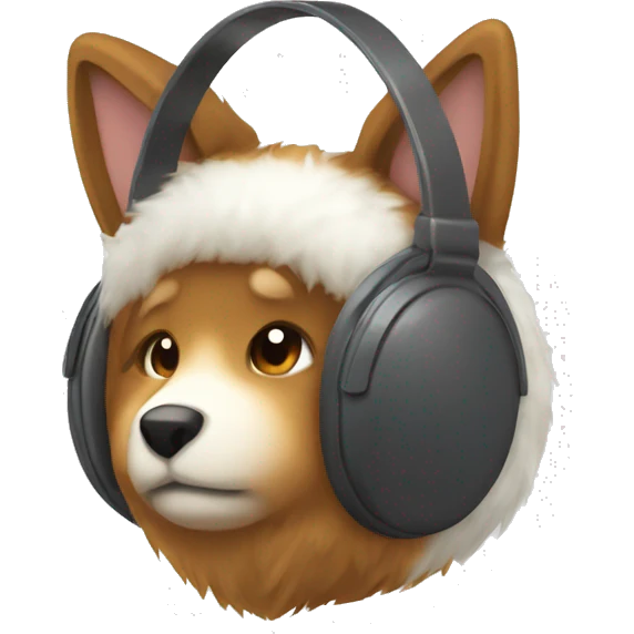 Furry earmuff emoji