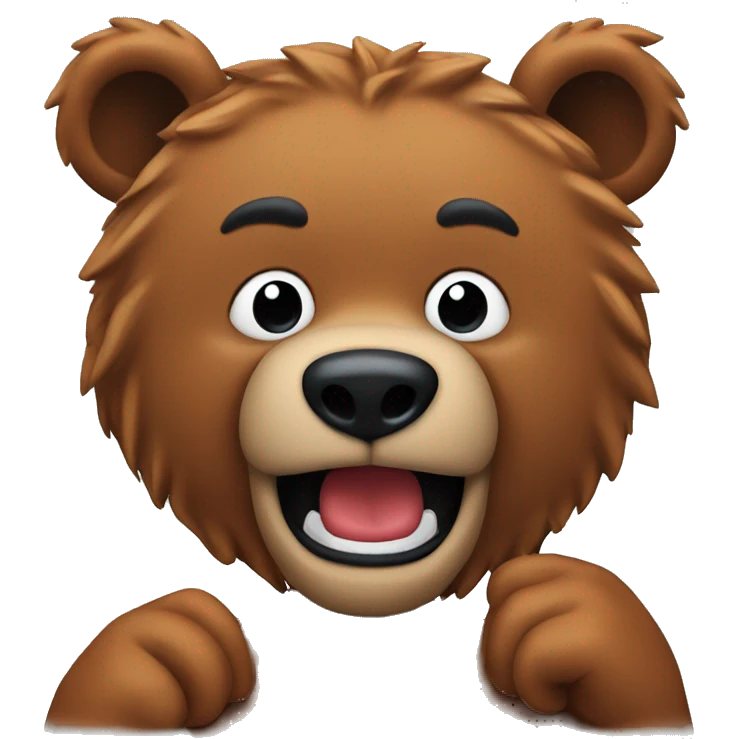 Chicago Bear with claws emoji