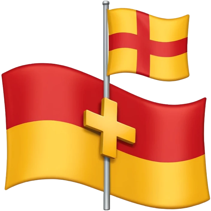 Skåne flag ( looks like Swedish flag but red background and yellow cross) emoji
