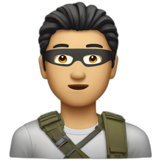 asian action hero emoji