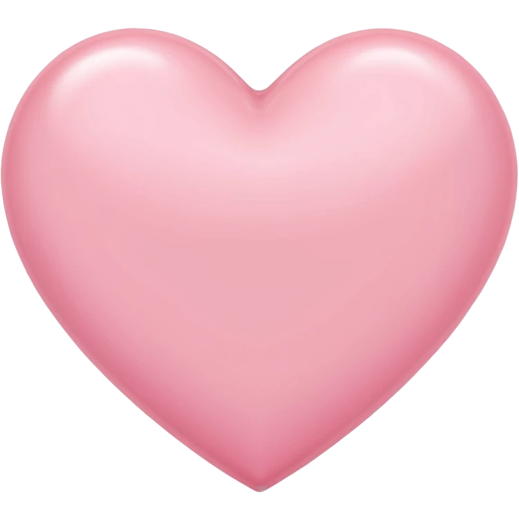 Light pink heart emoji