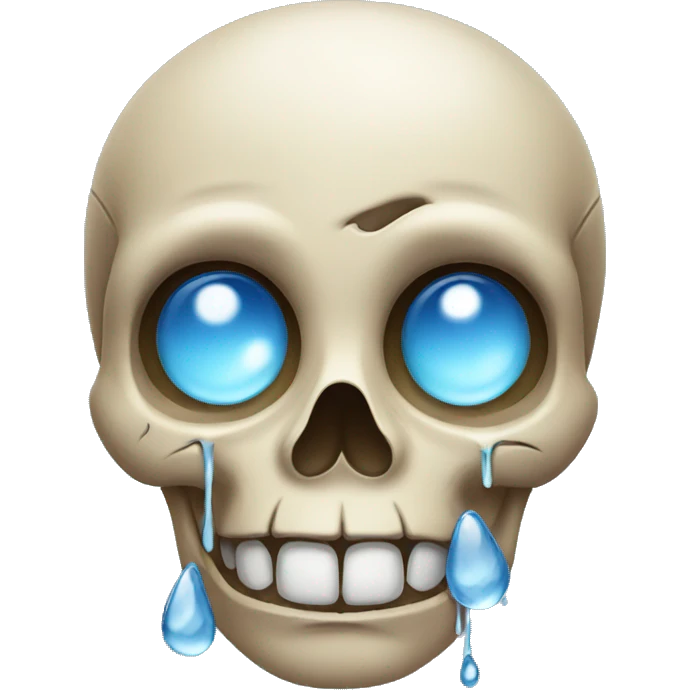 Skull with tears emoji