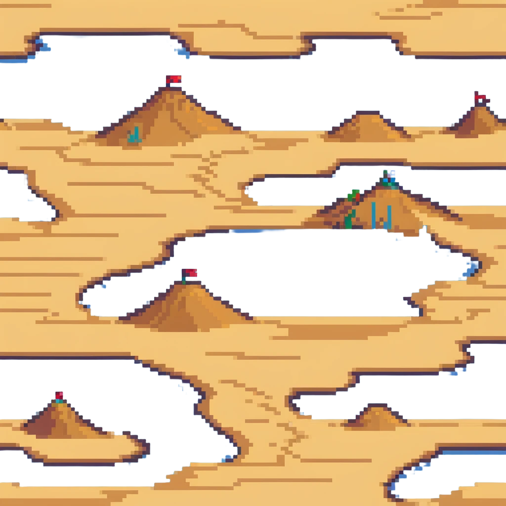 bright golden sand dunes with blue sky emoji