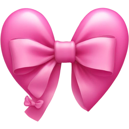 Pink heart with bow emoji