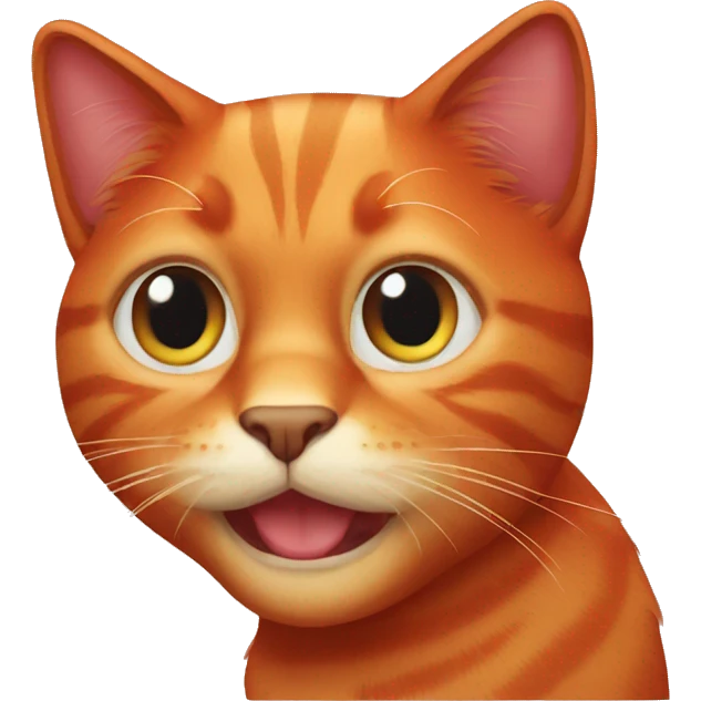 red cat emoji
