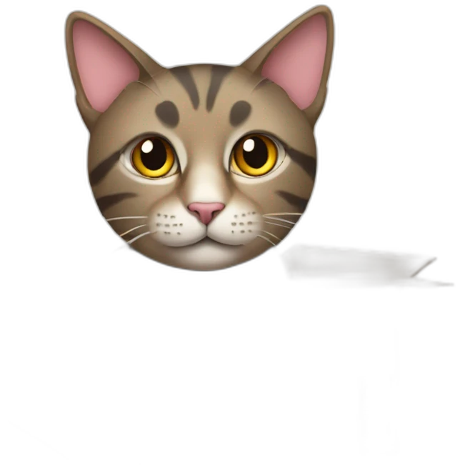 a cat in a cardboard box emoji