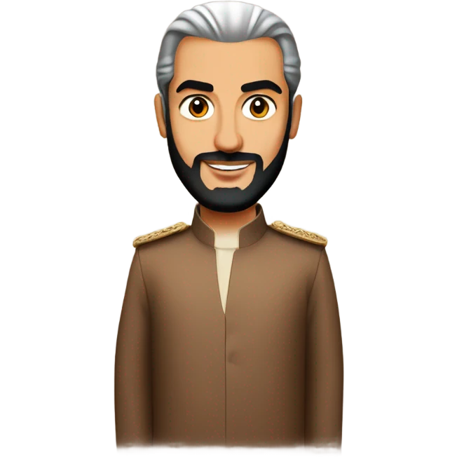 Prince Mohammed bin Salman in a brown dress emoji