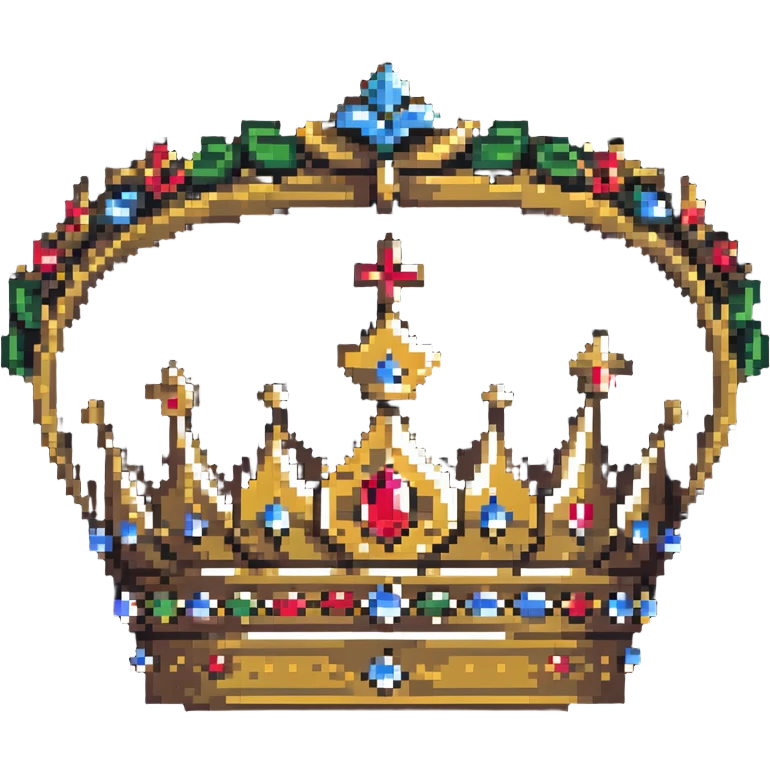 ornate royal crown with jewels emoji