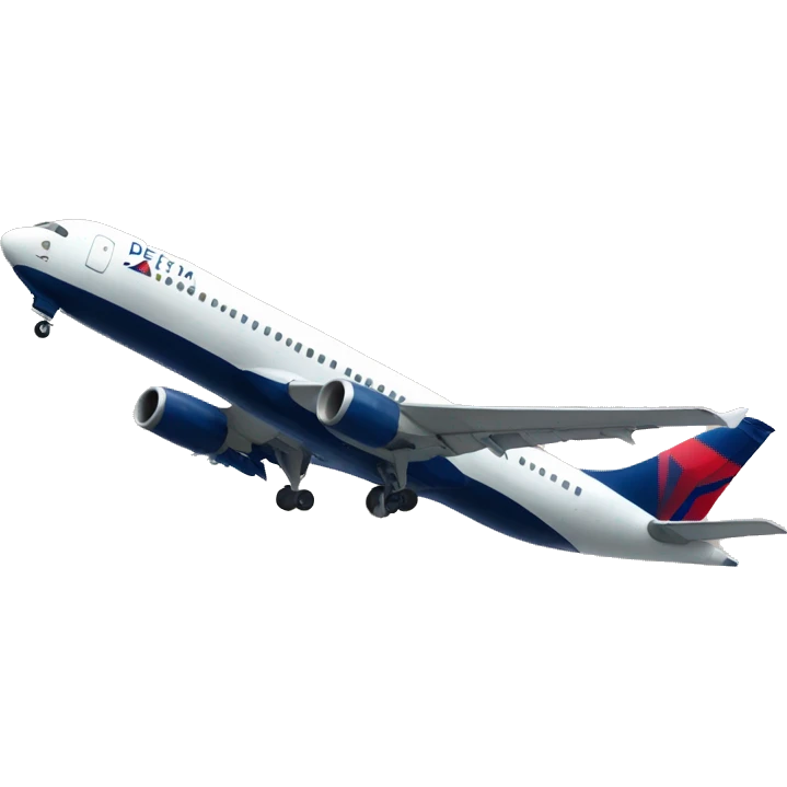 Delta plane taking off emoji