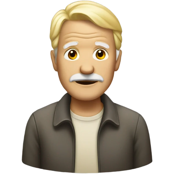 old man with blonde hair emoji