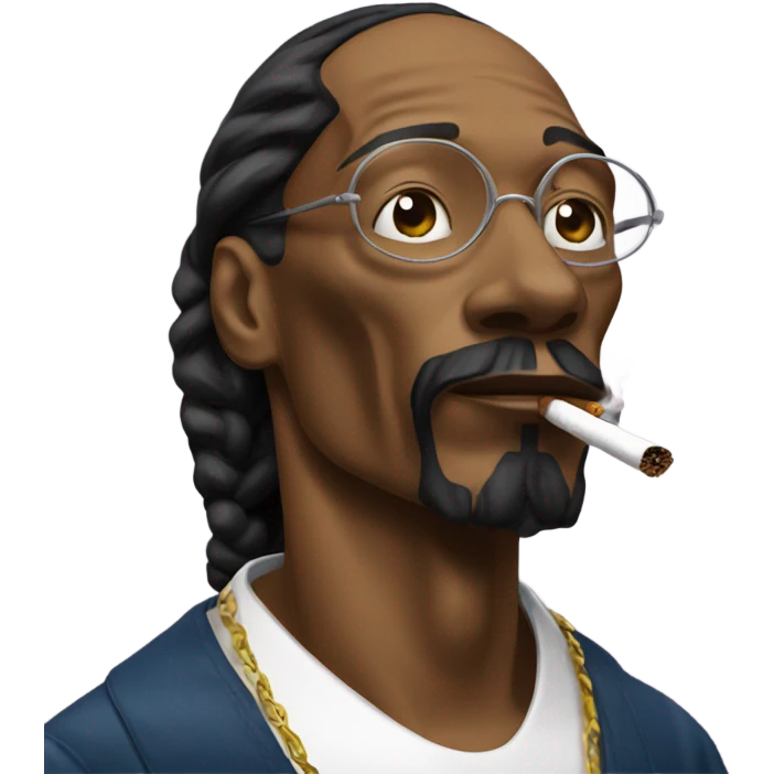 Snoop Dogg smoking emoji
