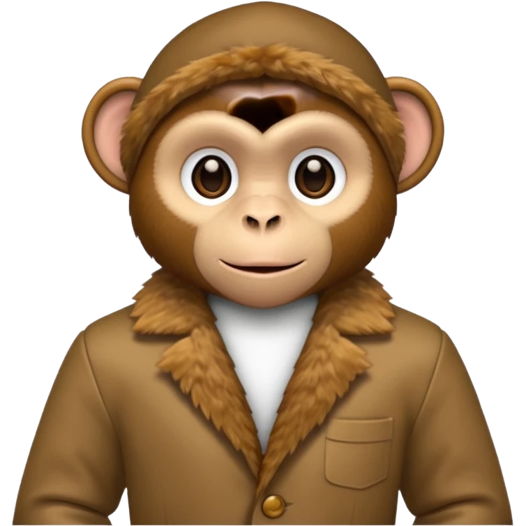 monkey with clothes emoji