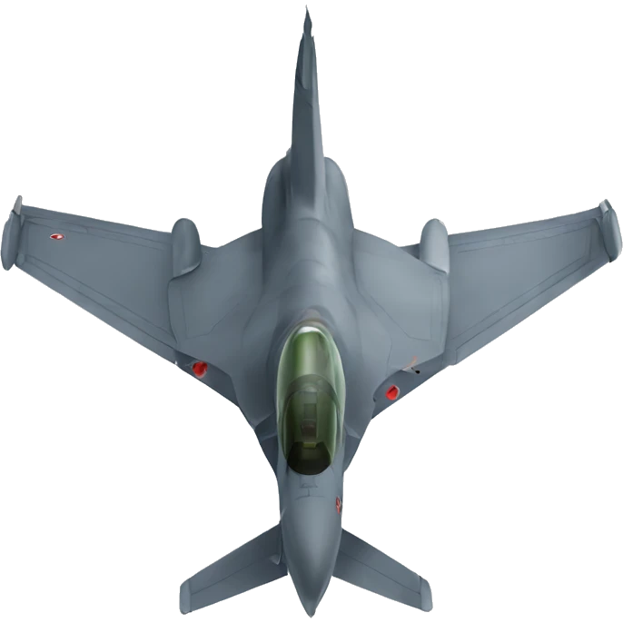 A fighter jet emoji