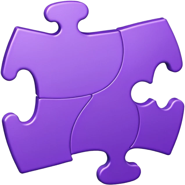 purple puzzel piece emoji