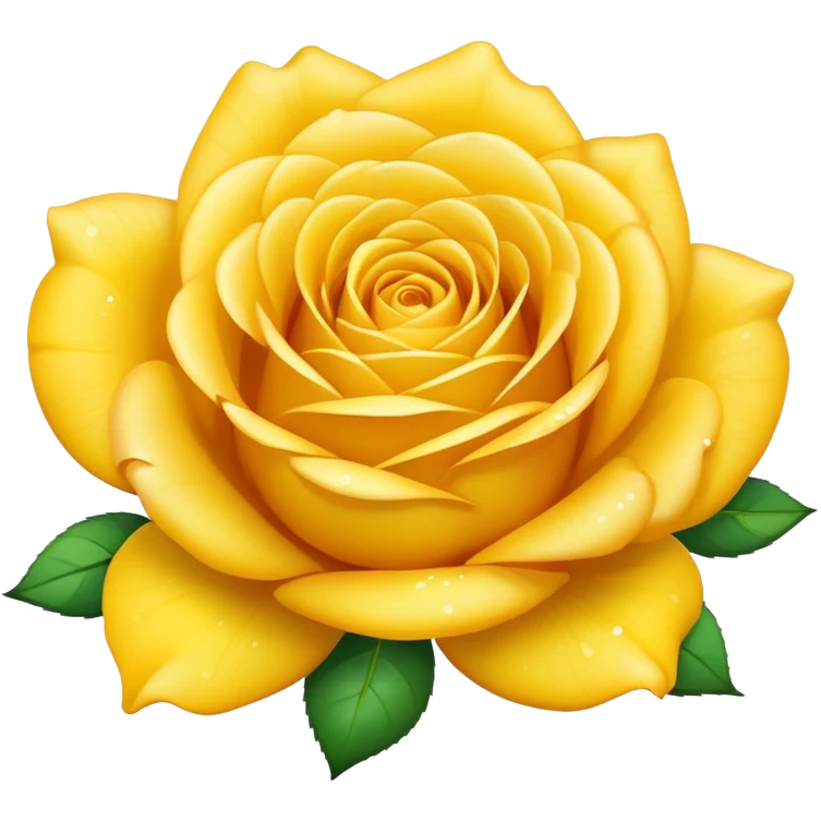 Smiling yellow rose with sparkles emoji
