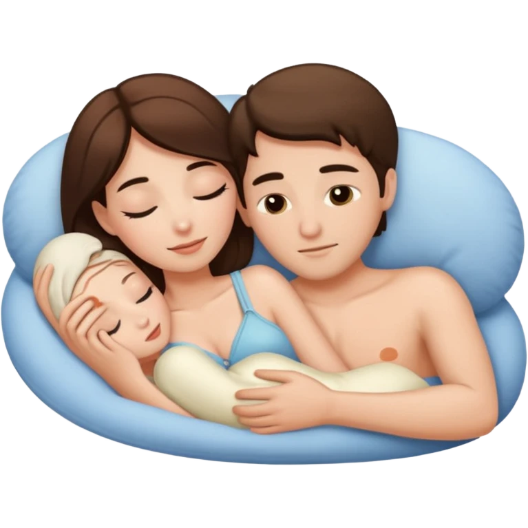Naked spooning emoji