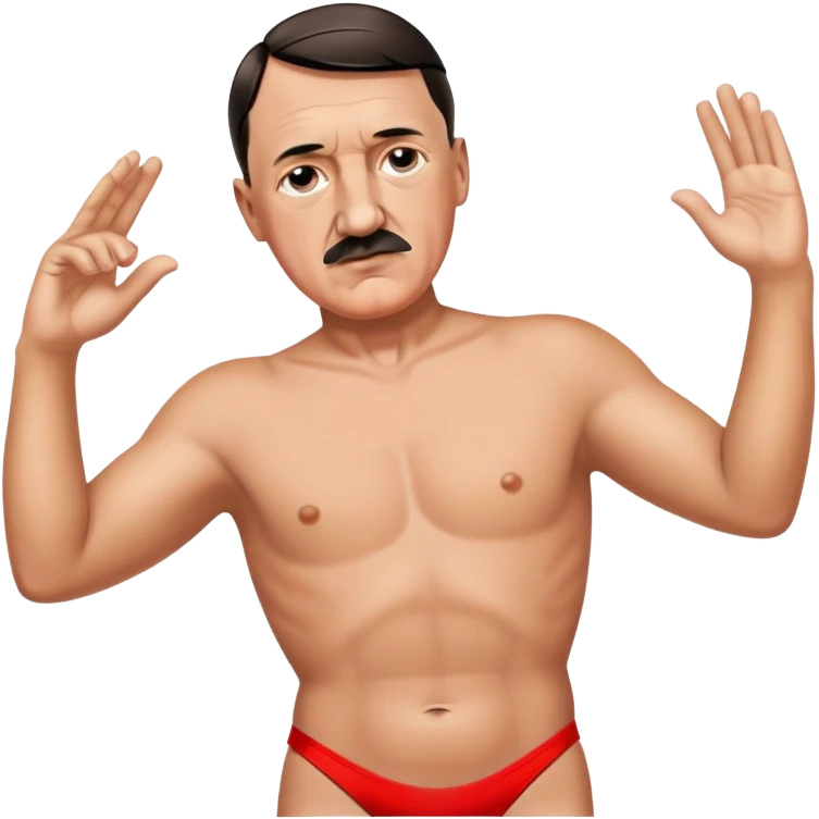 гитлер в купальнике кельвин кляйн emoji