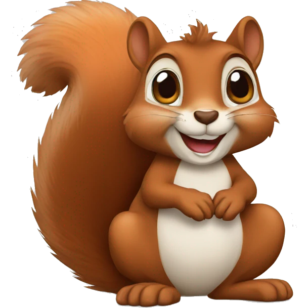 Squirrel cartoon emoji