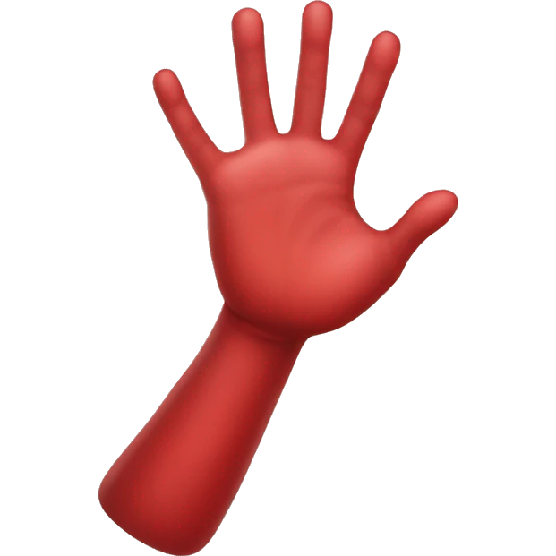 hand red heart  emoji