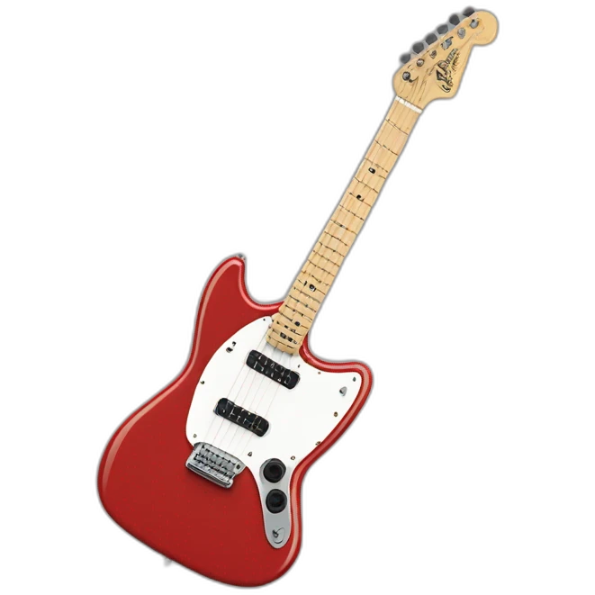 Fender mustang couleur rouge emoji
