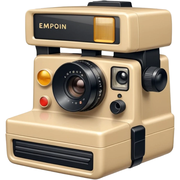 Instant film camera emoji