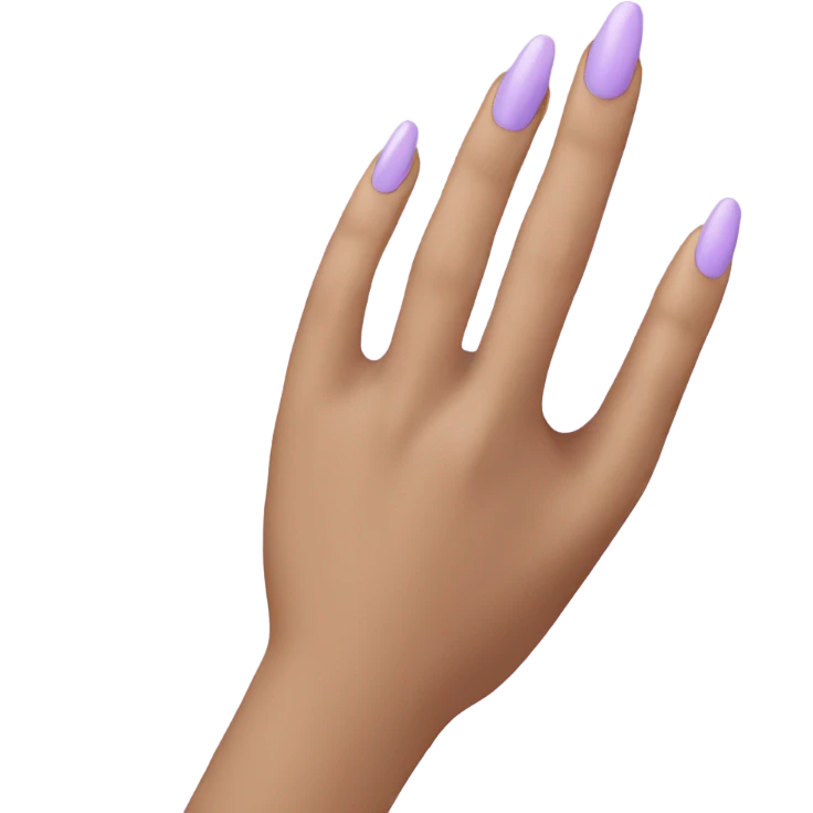 light purple nail color emoji