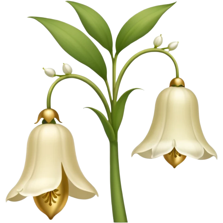 Beige Lily of the valley flower emoji