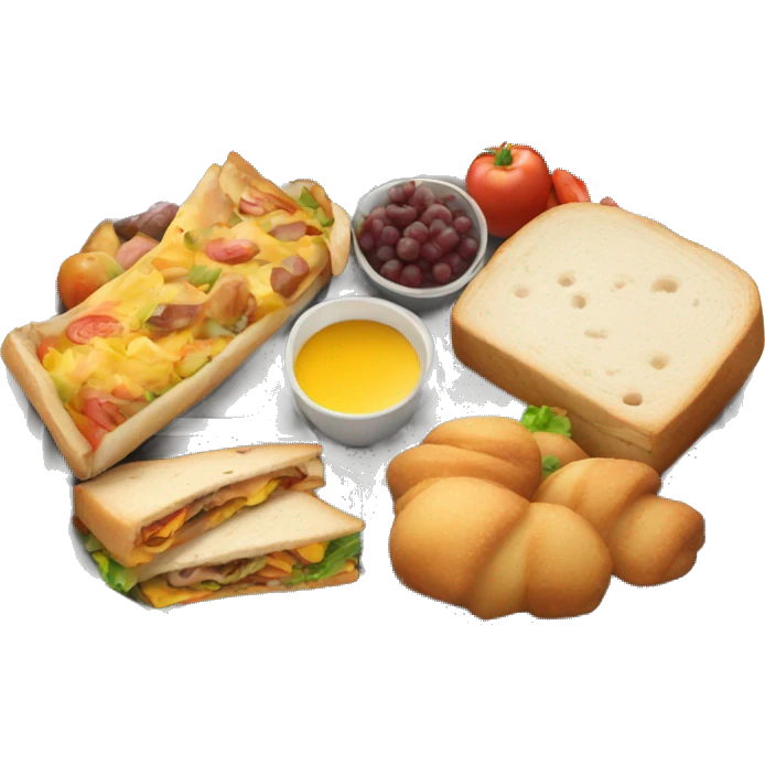 Big lunch tray emoji