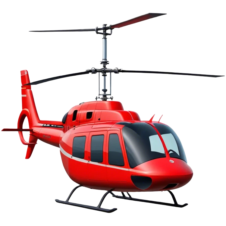 Bell 206 - Bell Helicopter (Model Year: 2021) (Iconic colour: Red) emoji