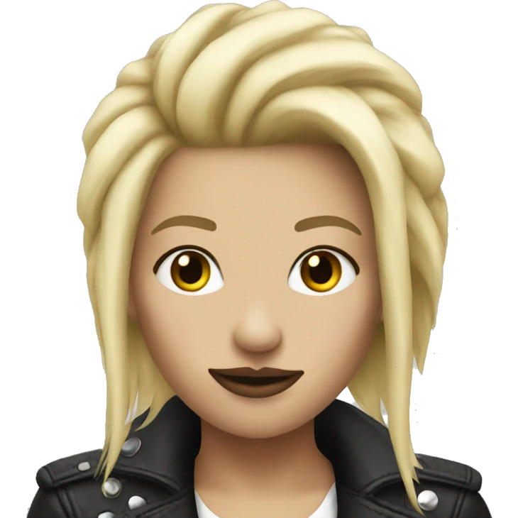 woman punk blonde emoji