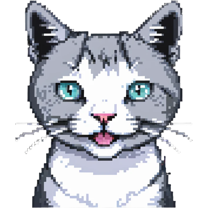 cat with a surprised expression emoji