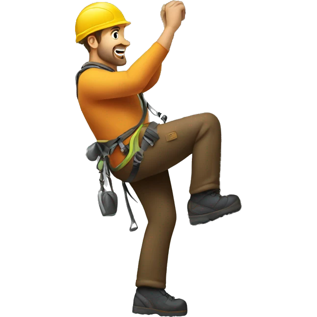 Man climbing emoji