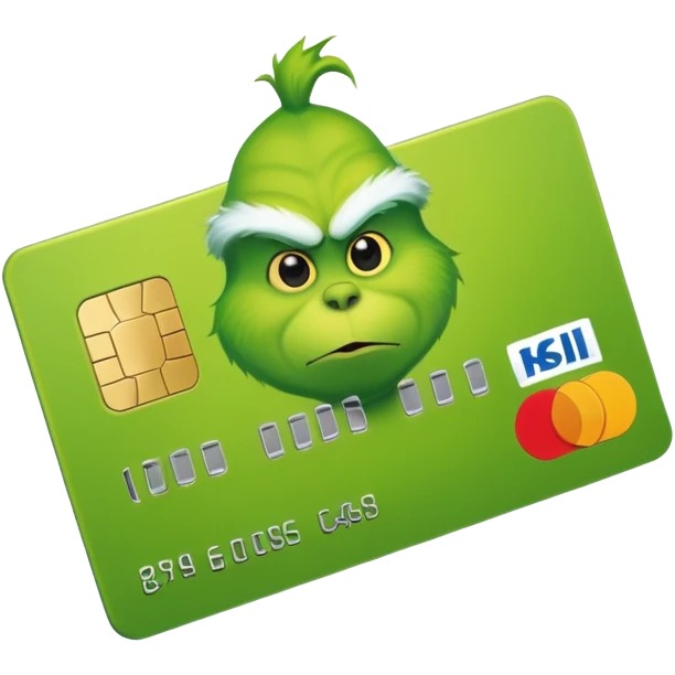 Grinch Credit Card emoji