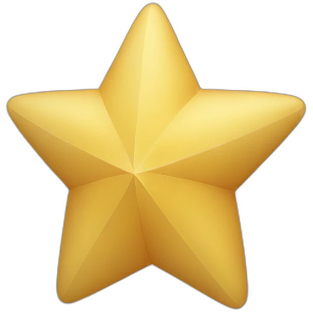 4 angle star emoji